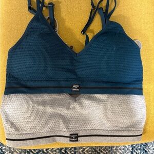 Lucky Brand Sports Bras - Navy and Gray